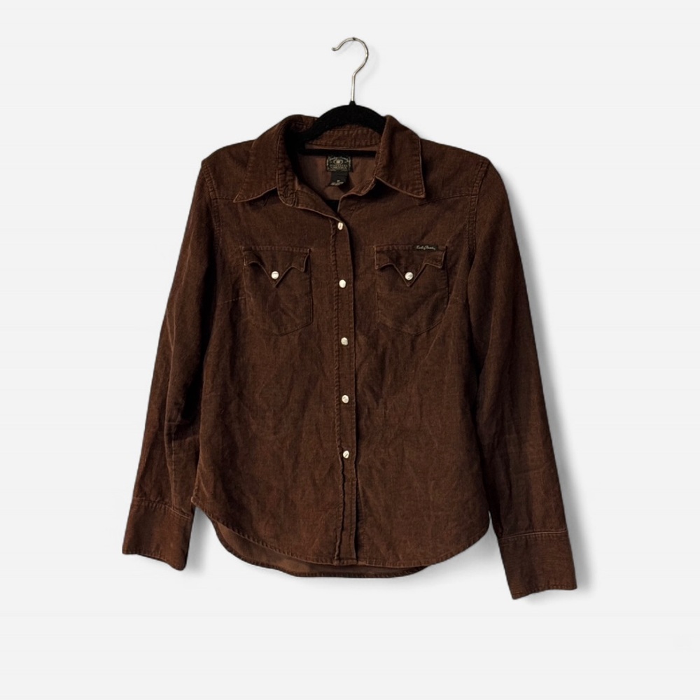 Lucky Brand Brown Button-Up Shirt